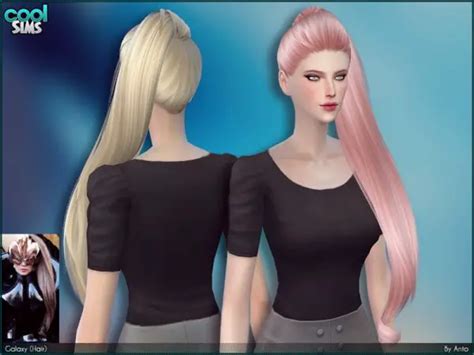 The Sims Resource Anto Galaxy Hair By Alesso Sims 4 Hairs