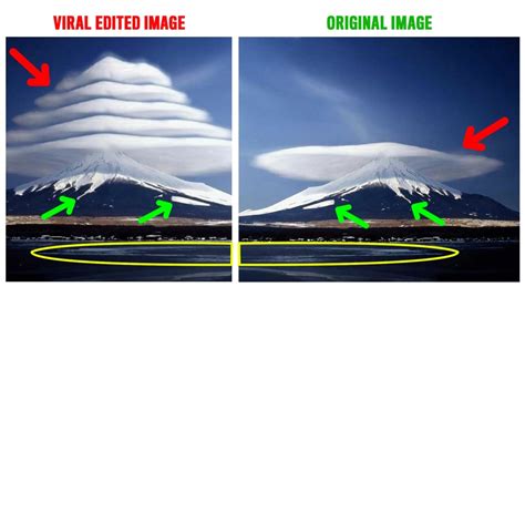 Fact Check This Morphed Image Of Mount Fuji Clouds The Truth India Today