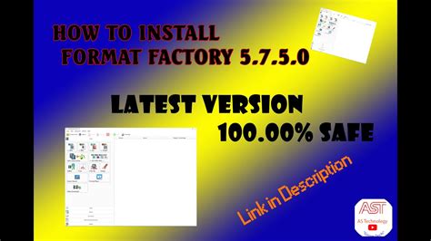 How To Install Format Factory 5750 Install As Technologyformat