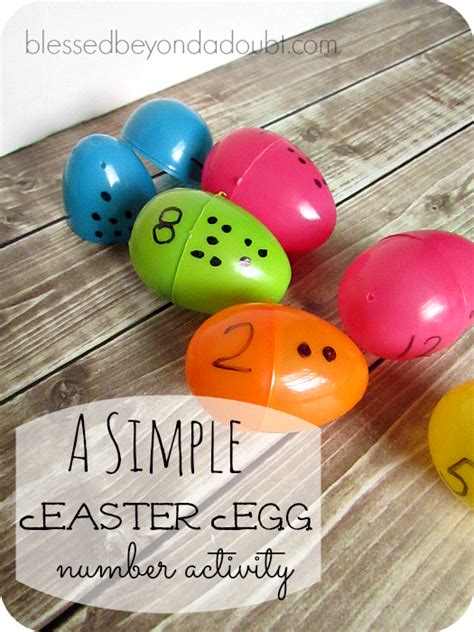 Diy Plastic Easter Egg Number Recognition Game So Simple