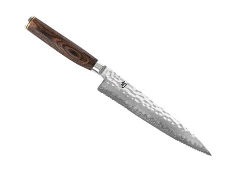 Shun Premier Serrated 65 Utility Knife Tdm0722 House Of Knives Canada