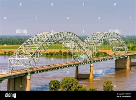 I 40 Hernando De Soto Bridge From Memphis Tennessee To West Memphis