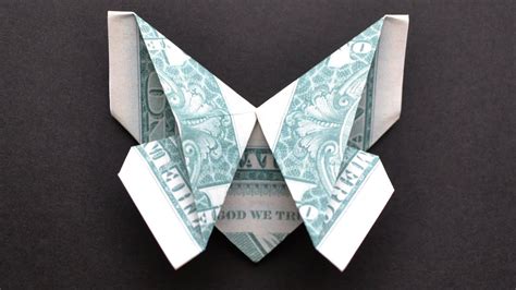 My Money Bookmark Butterfly Easy Dollar Origami Tutorial Diy By