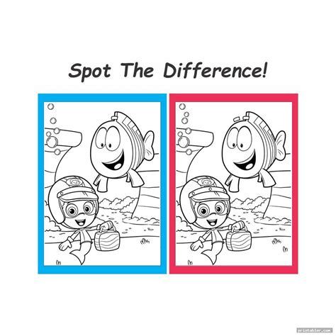 Spot The Difference Free Printable Adult