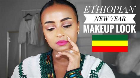 Ethiopian New Year Inspired Glam Makeup Look Youtube
