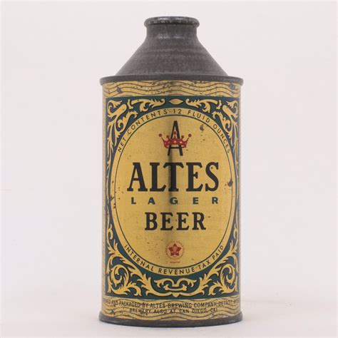 Lot Detail Altes Lager Beer Cone Top Can 150 12