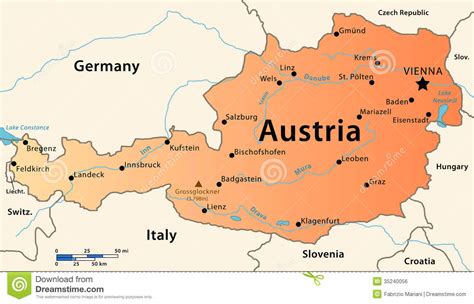 Discover the beauty hidden in the maps. Austria map stock illustration. Illustration of country ...