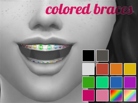 The Sims Resource Child Elder Colored Braces