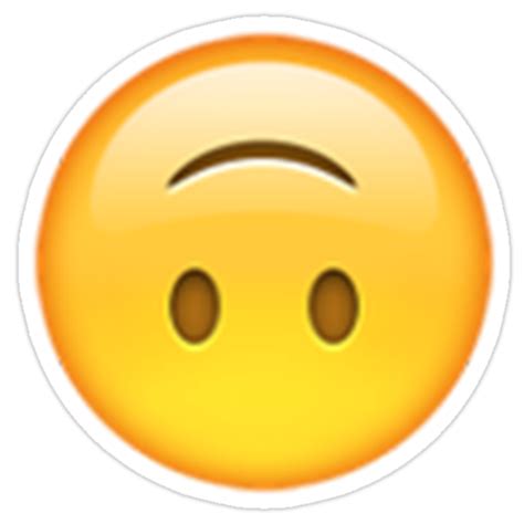 Upside Down Smiley Emoji Stickers By Christy Fox Redbubble