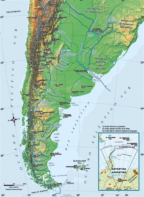 Mapa Orográfico De Argentina Mapa De Argentina