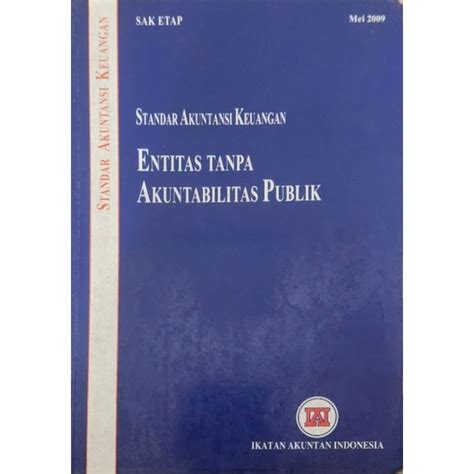 Jual Standar Akuntansi Keuangan Entitas Tanpa Akuntabilitas Publik Shopee Indonesia