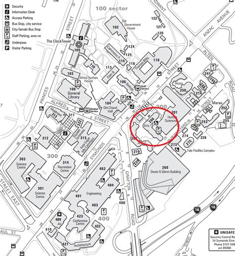 University Of Auckland Campus Map