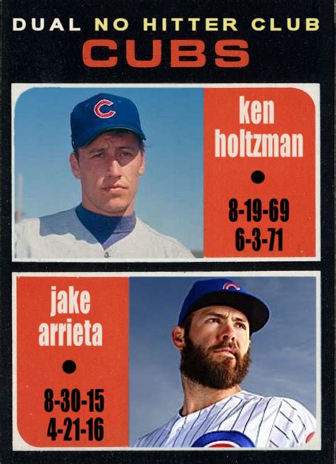 Cards That Never Were 1971 Topps Cubs Dual No Hit Club