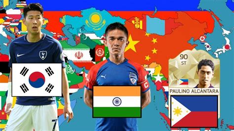 Best Footballer Ever From Every Country In Asia Youtube