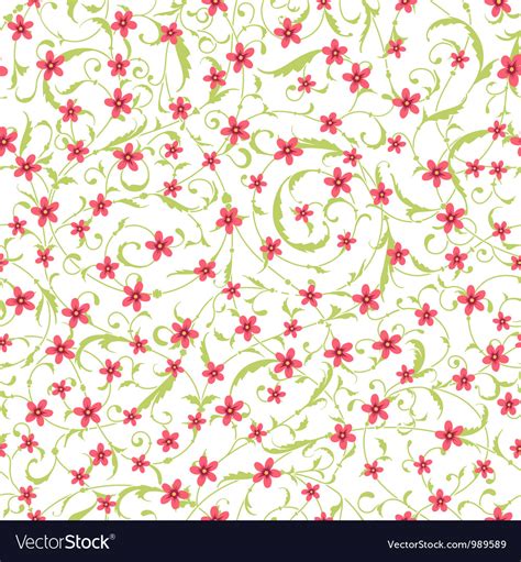 Classic Seamless Flower Texture Royalty Free Vector Image