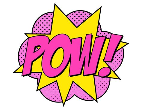 Instant Download Supergirl Pow Sign Pop Art Girl Superhero Superhero
