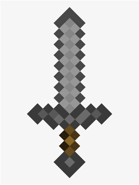 Minecraft Stone Sword Pixel Art