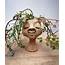 Chilled Out Handmade Pot Head Clay Face Planter Or Bud Vase  Rebecca