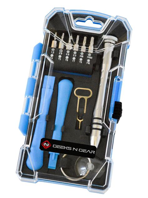 KIT DE REPARACION PARA CELULARES 17 EN 1 iPhone/Galaxy/iPad/Note/Tab