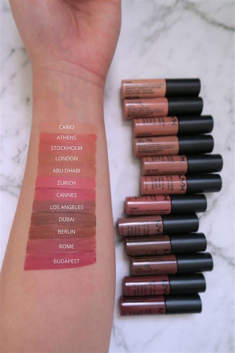 NYX Matte Lip Cream Vault Entire Collection Swatches Review Nyx