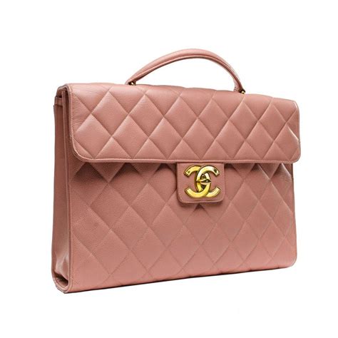 Chanel Light Pink Caviar Briefcase At 1stdibs