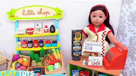 Doll Grocery Shopping At Supermarket Play Toys Profession Sales Youtube
