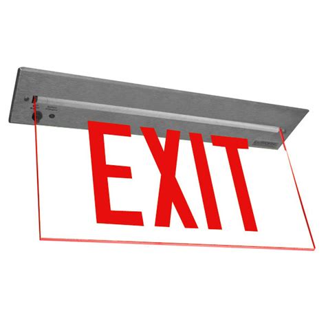 Led Exit Sign Red Letters Exitronix 902 R Wb Rc Zc Ba