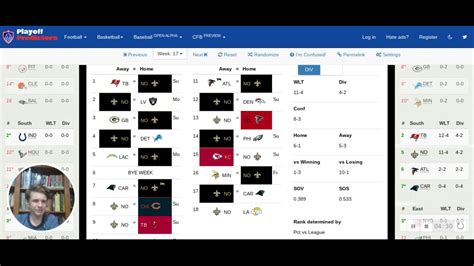 The 2021 nfl playoffs wrapped up the wild card round on sunday evening and the divisional round field is officially set. saints 2020/2021 schedule prediction - YouTube