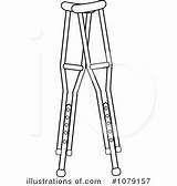 Crutches Pams sketch template