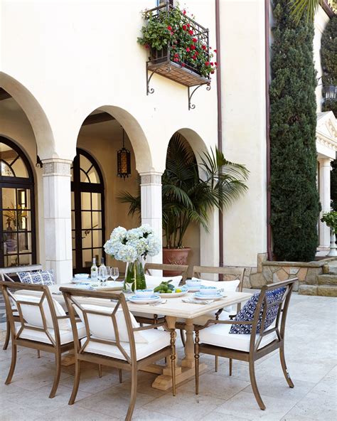 Sophia Outdoor Dining Furniture More Mediterranean Modern