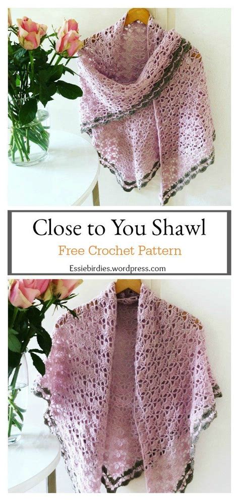 5 Triangle Lace Shawl Free Crochet Pattern Crochet Patterns Shawl Crochet Pattern Free Crochet