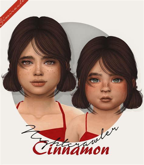 Sims Hairs Simiracle Nightcrawler S Cinnamon Hair Retextured