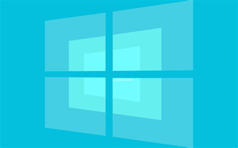 Download Wallpapers 4k Windows 10 Logo Minimal Os Blue Background