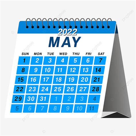 Gambar Kalender Bulan Mei 2022 Mungkin Bulan Tanggal Png Dan Vektor