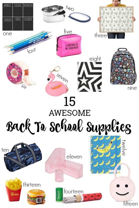 15 Awesome Back To School Supplies Revel And Glitter