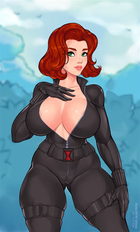Rule 34 1girls Alternate Version Available Ange1witch Avengers Big Breasts Black Widow Marvel