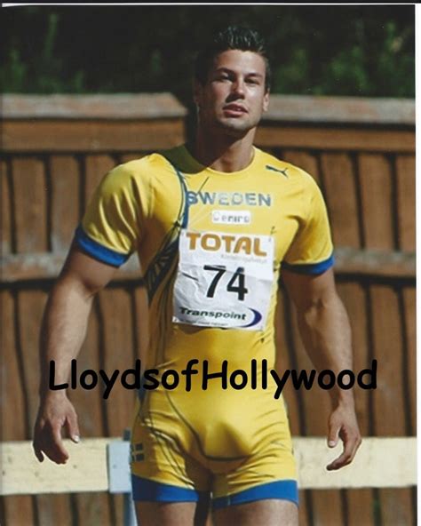Mature Content Bjorn Barrefors Swedish Decathlete Handsome Hunk Olympic Beefcake Photograph