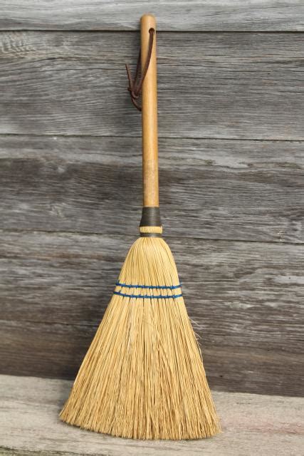 Vintage Corn Brooms Whisk Broom And Childs Size Sweeping Broom Rustic