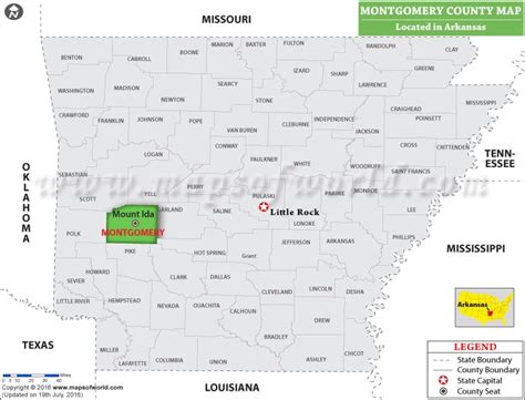 Montgomery County Map Arkansas