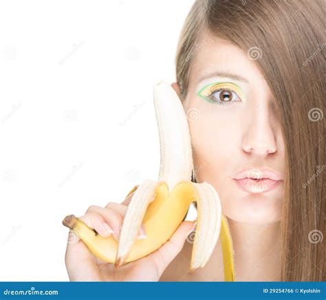 Amateur Brunette With Banana Pics