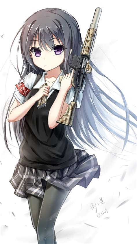 Feel free to send us your nasty anime wallpaper, we will select the best ones and publish them on this page. Download 1080x1920 Anime Girl, Weapon, Long Hair, M4a1 ...