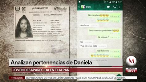 Analizan Pertenencias De Daniela Joven Desaparecida En Tlalpan Grupo Milenio