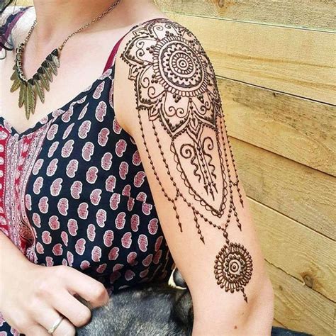 Henna Arm Tattoo Henna Flowers Tattoo Henna Sleeve Tattoo Femeninos