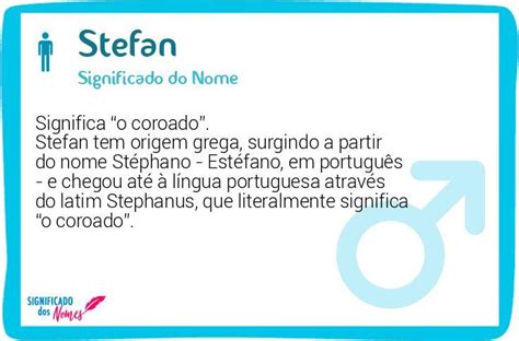 Significado Do Nome Stefan Significado Dos Nomes
