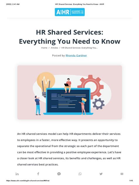 Hr Shared Services Everything You Need To Know Aihr Pdf