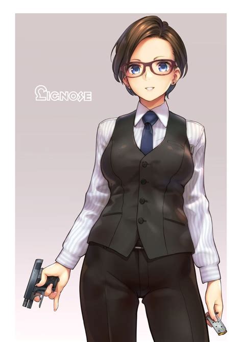 Pin On Female Suit Office Lady Anime