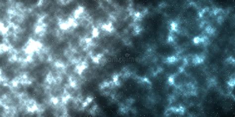 Landscape Of The Cosmic Cloud In The Style Of Abstraction Stock