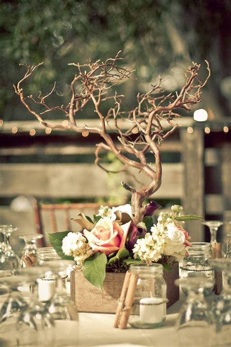 29 Best Branch Centerpieces Images On Pinterest Wedding Tables Floral Arrangements And Table