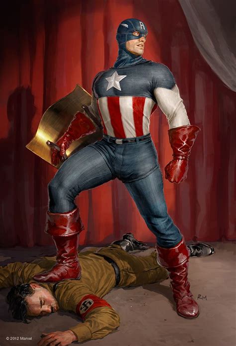 Artwork By Ryan Meinerding Captain America Comic Captain America