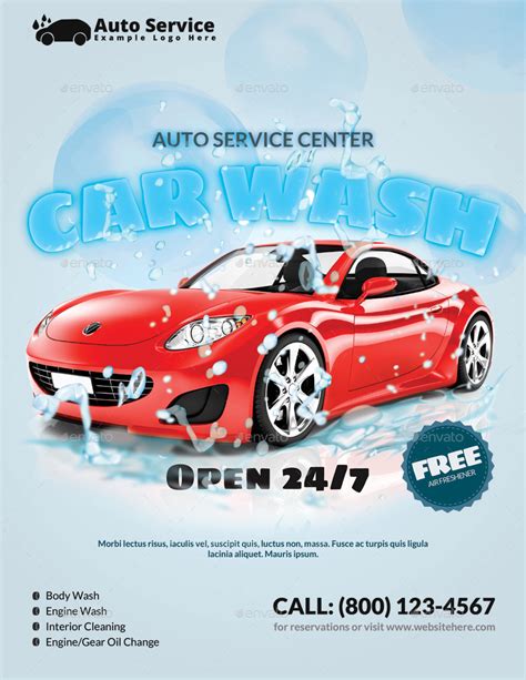 Car Wash Flyer Examples